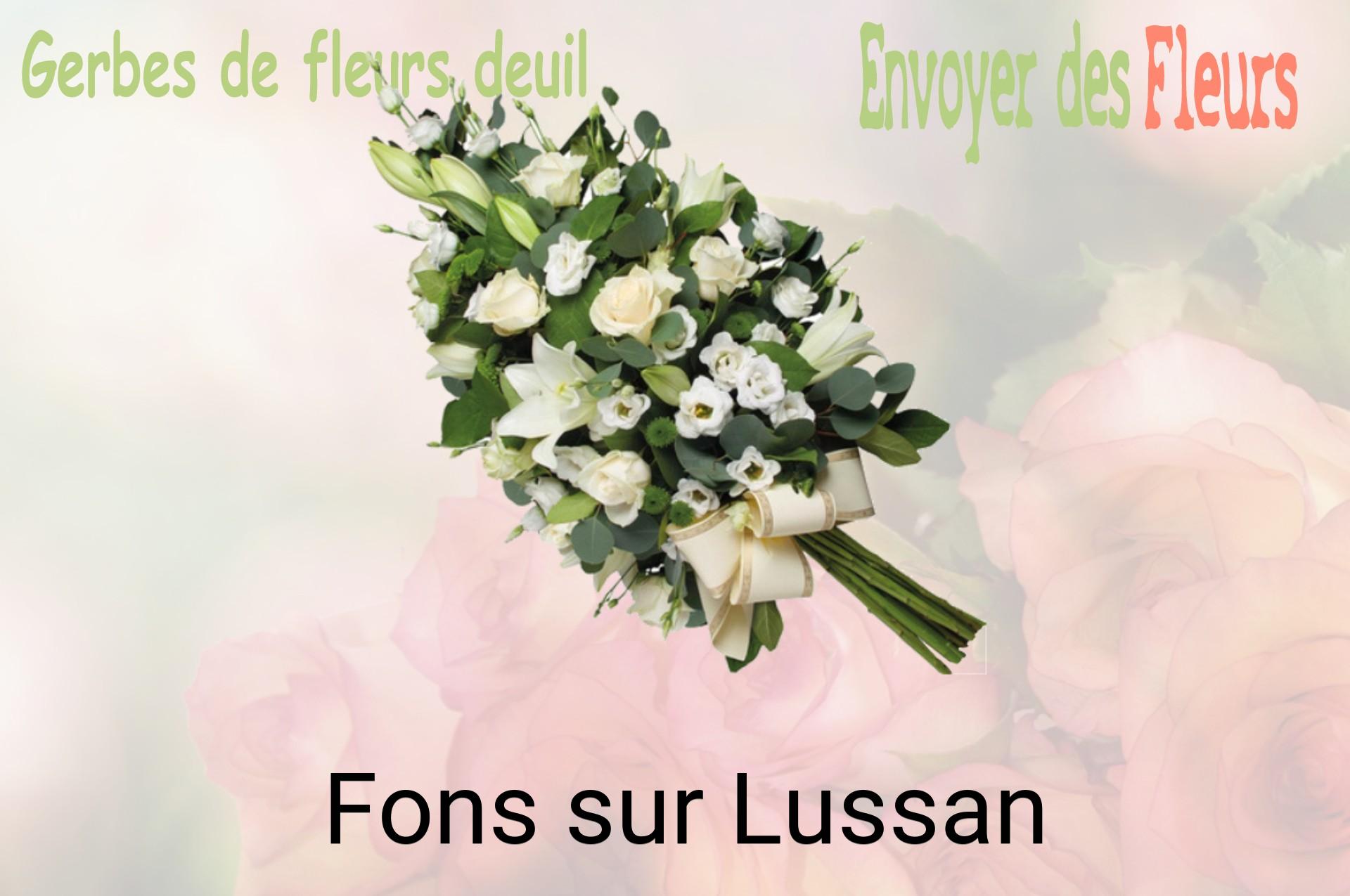 Gerbe de fleurs de deuil livrée à Fons-sur-Lussan